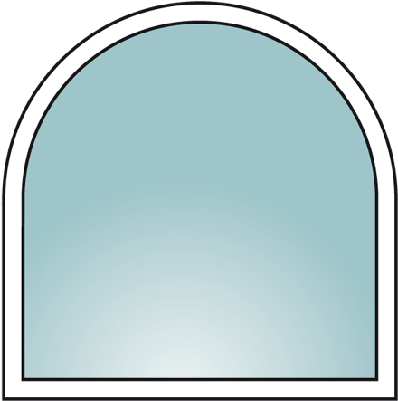 Arched Frames - Arch Window Clipart (448x452), Png Download