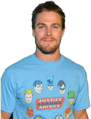 Stephen Amell Photo Shoot Stephen Amell Psd, Vector - Juniors: Dc-justice Head Circle (397x400), Png Download