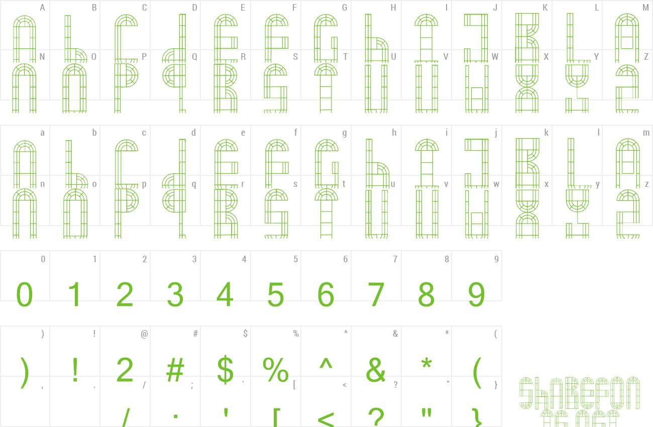 Font Arch Window Preview - Number (1300x850), Png Download