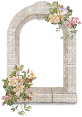 Vintage, Flowers, Window, White - Window With Flowers Png (400x400), Png Download
