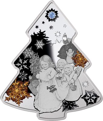 Niue 2013 2$ Christmas Tree 2013 Proof Silver Coin - Christmas Tree (400x400), Png Download
