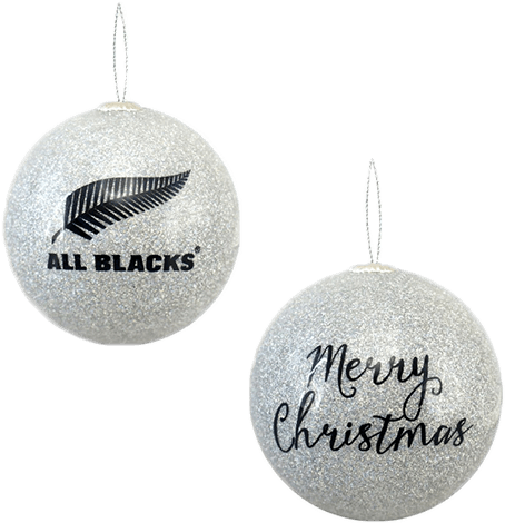 All Blacks Silver Merry Christmas Ornament - All Blacks (600x600), Png Download