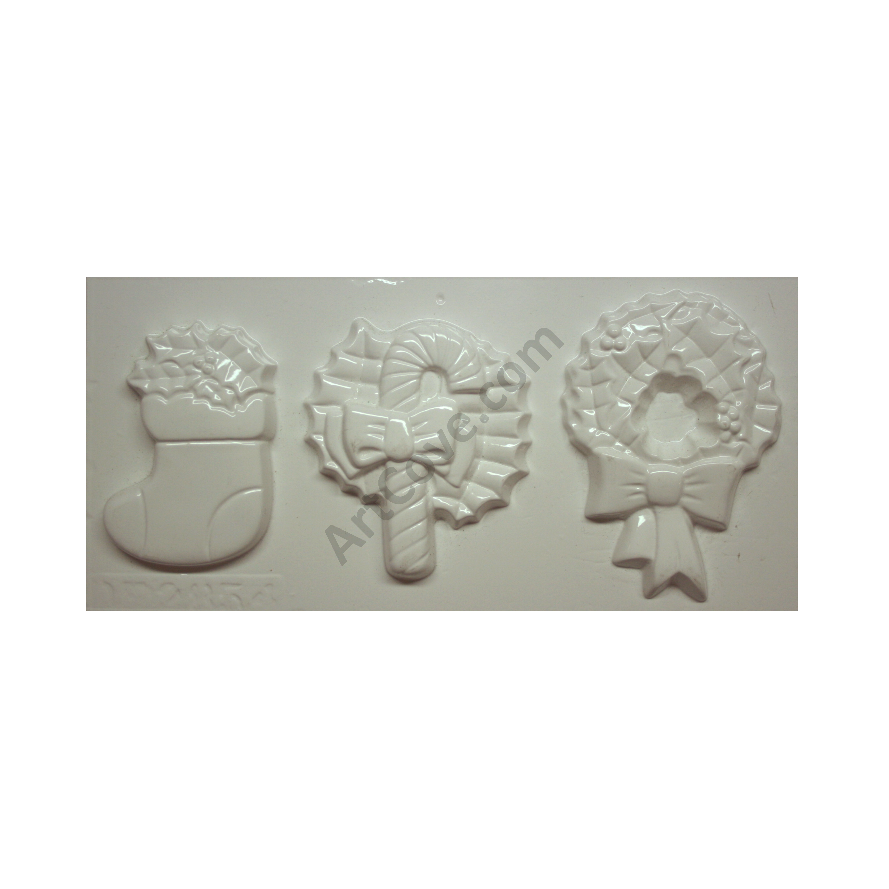 3 Christmas Ornaments Plaster Mold (3000x3000), Png Download