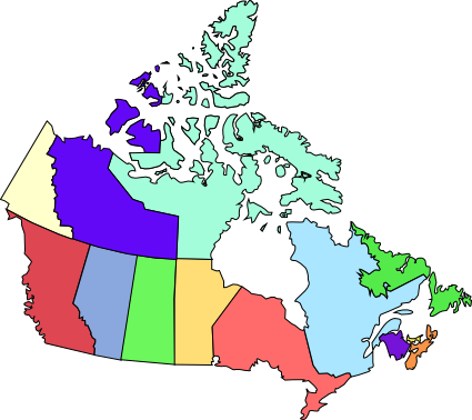States/ 02 Jun 2008 - Many Provinces Are In Canada (425x378), Png Download