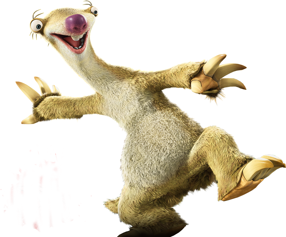 Sloth Drawing Sid Ice Age - Ice Age Sid Png (1013x848), Png Download