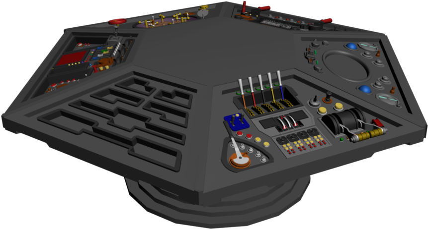 Tardis Console Wip By Archerxx On Deviantart - Electronics (1115x717), Png Download