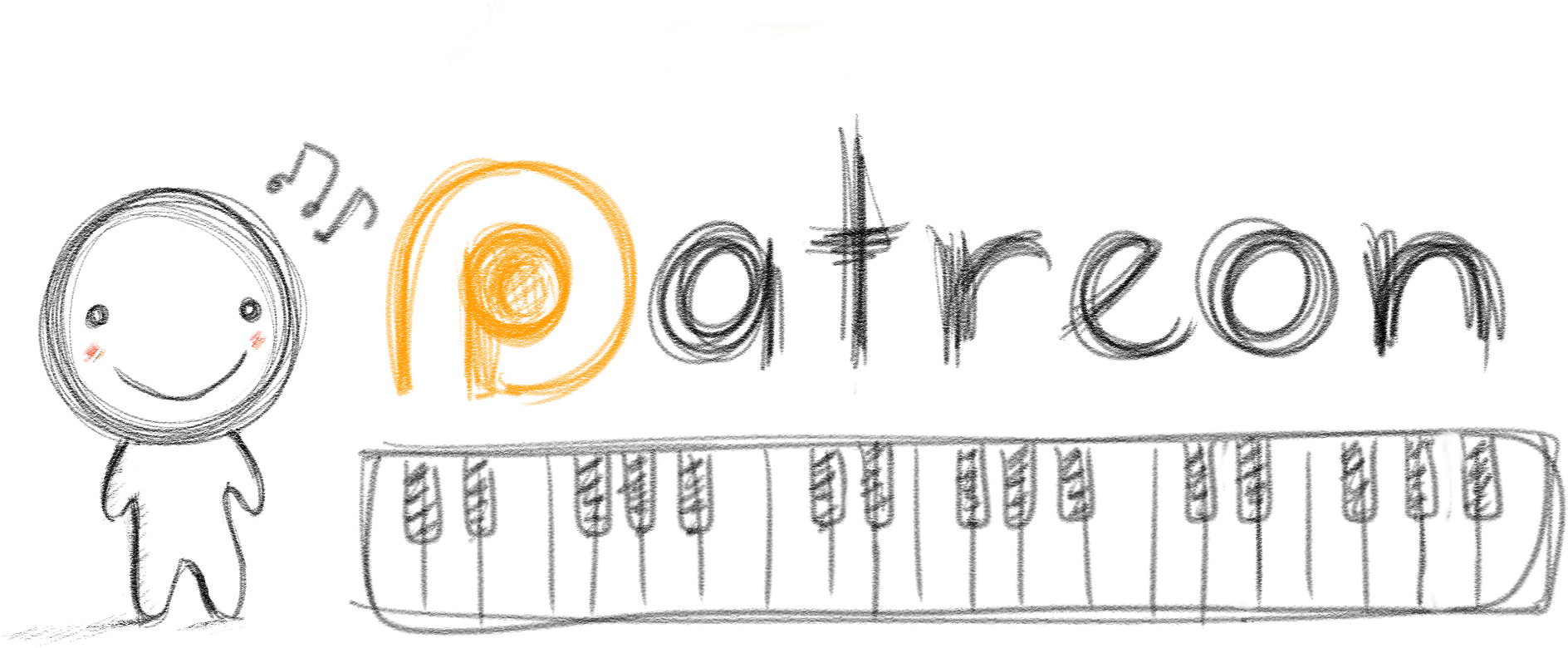 Patreon Head2 - Sketch (2300x1080), Png Download