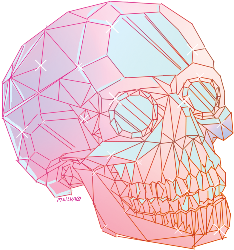 Crystal Skull By - Library (894x894), Png Download