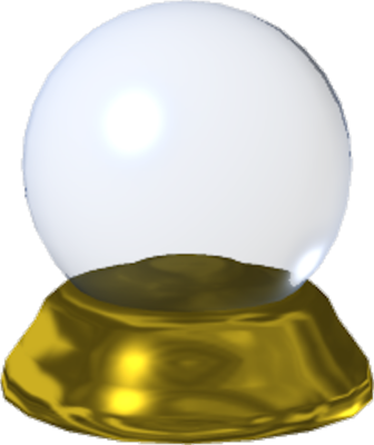 Crystal Ball Psd - Crystal Ball (336x400), Png Download