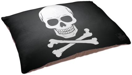Skull And Crossbones Dog Bed - Dog (480x480), Png Download