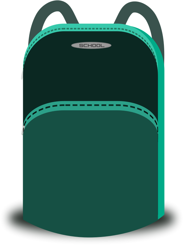 School Bag Vector Png (612x800), Png Download