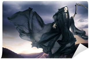 Grim Reaper On Dark Background Getty (400x400), Png Download