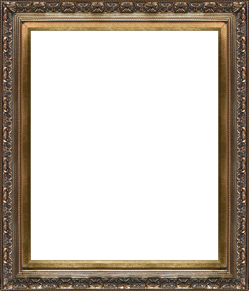 Baroque Picture Frames Antique Gold Frame 20 Canvas - Baroque Antique Gold Frame (855x1000), Png Download