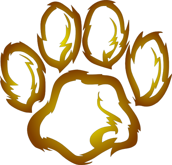 Small - Lion Paw Print Png (600x577), Png Download