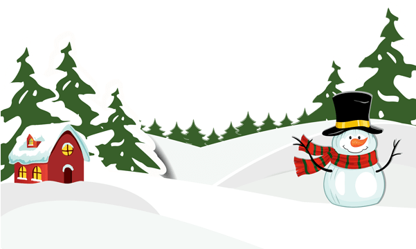 Snowy Ground With Snowman Png Clipart Image - White Snowy Ground Transparent (600x377), Png Download