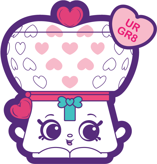 Shopkins Season Heart Seekers Tribe Team Bubble Gum - Wiki (834x834), Png Download