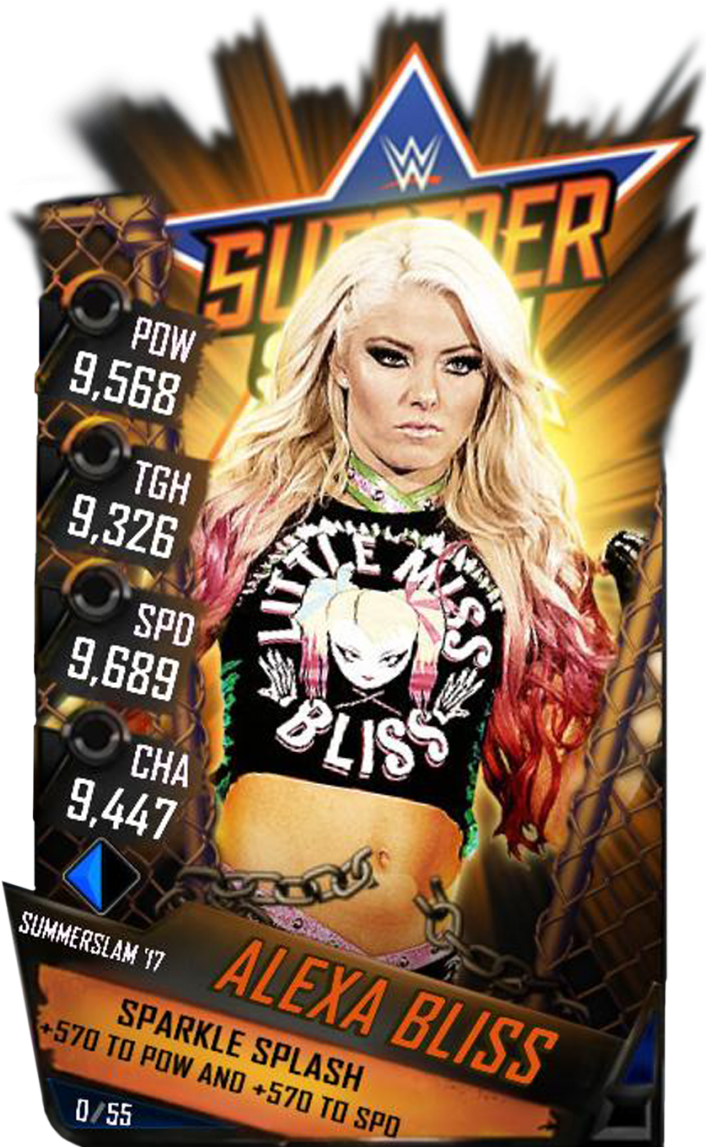 Alexabliss S3 15 Summerslam17 - Wwe Supercard Summerslam 17 Alexa Bliss (733x1158), Png Download