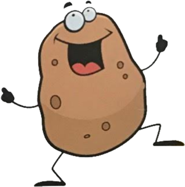 Graphic Royalty Free Download The Dancing Delivery - Cartoon Potato Running (802x800), Png Download
