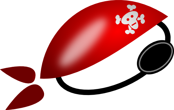Pirate Clipart Pirate Patch - Pirate Eye Patch Clipart (600x382), Png Download