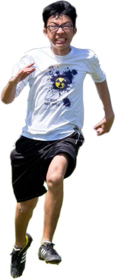 Frisbee Player Running For Disc - Frisbee (2048x1536), Png Download