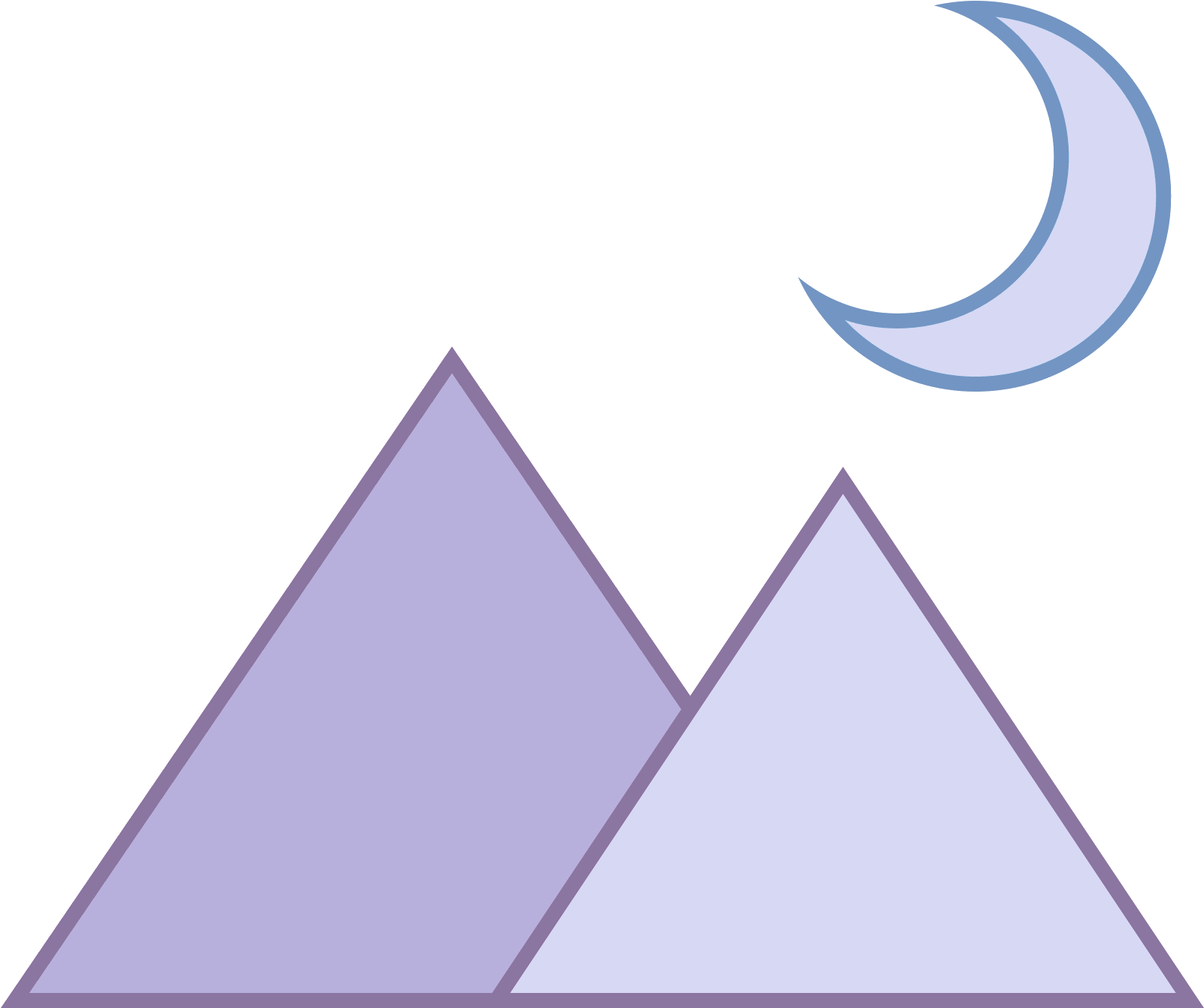 Night Landscape Cones Download Gratuito Em Png - Landscape (1600x1600), Png Download