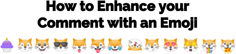♢ How To Enhance Your Comment With An Emoji ♢ - Cartoon (828x220), Png Download