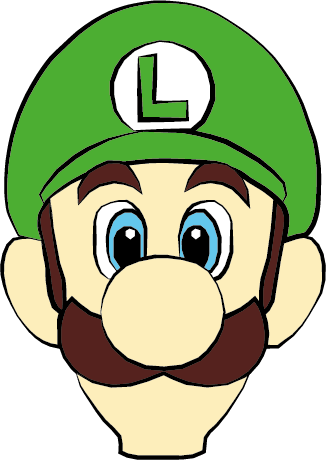 Luigi Face - Mario And Luigi Face (326x460), Png Download