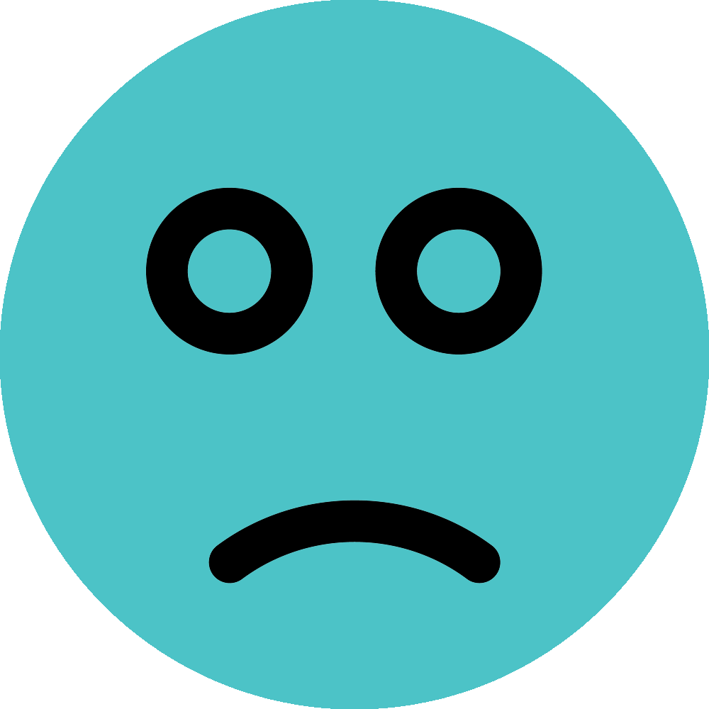 Sad - Face - Portable Network Graphics (1000x1000), Png Download
