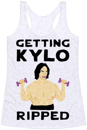 Getting Kylo Ripped Racerback Tank Top - Active Tank (484x484), Png Download