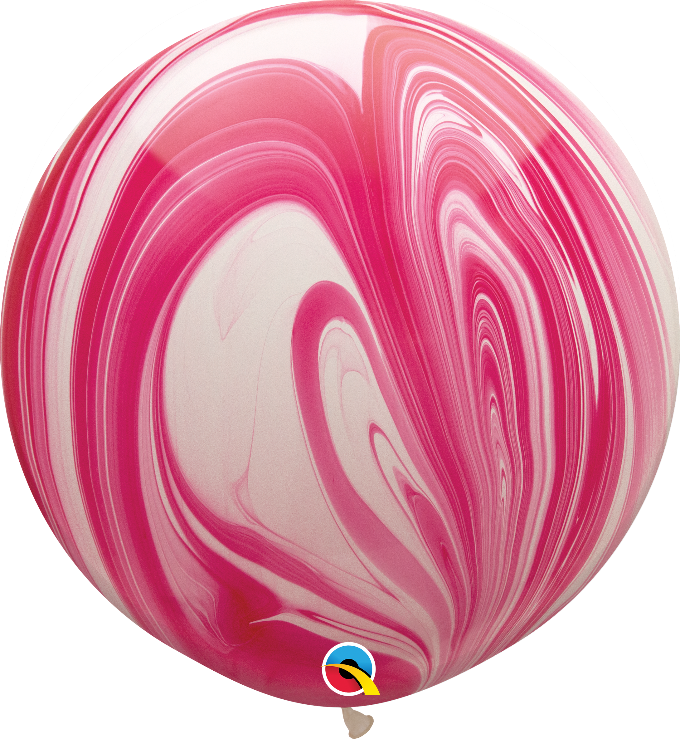 Helium Inflated Balloons Flamingo Marble Latex - Superagate Balloon (2180x2368), Png Download