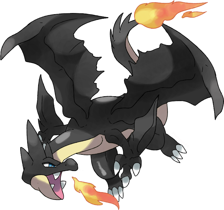 A Picture Of Charizard - Pokemon Shiny Charizard Y (800x743), Png Download