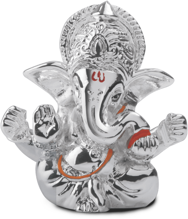 Product Details - Silver Ganesh Murti Png (796x926), Png Download