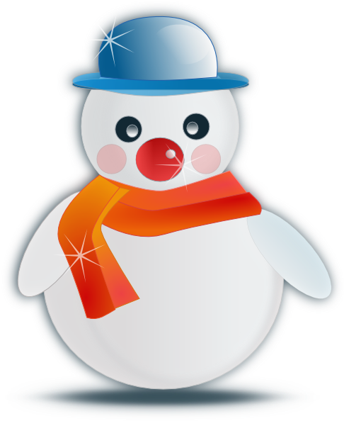Small - Snowman Cartoon No Background (498x598), Png Download