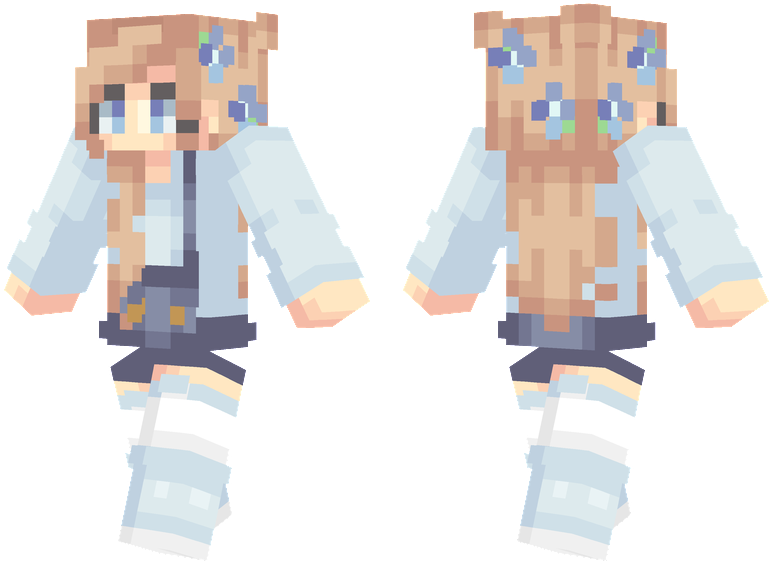 Blonde Hair - Minecraft Skin With Blonde Hair (804x576), Png Download