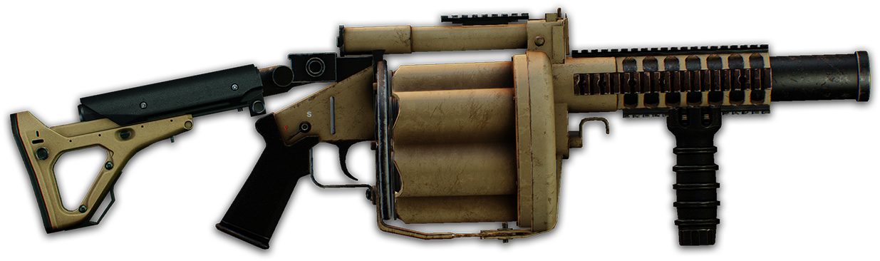Grenade Launcher Png (1245x463), Png Download