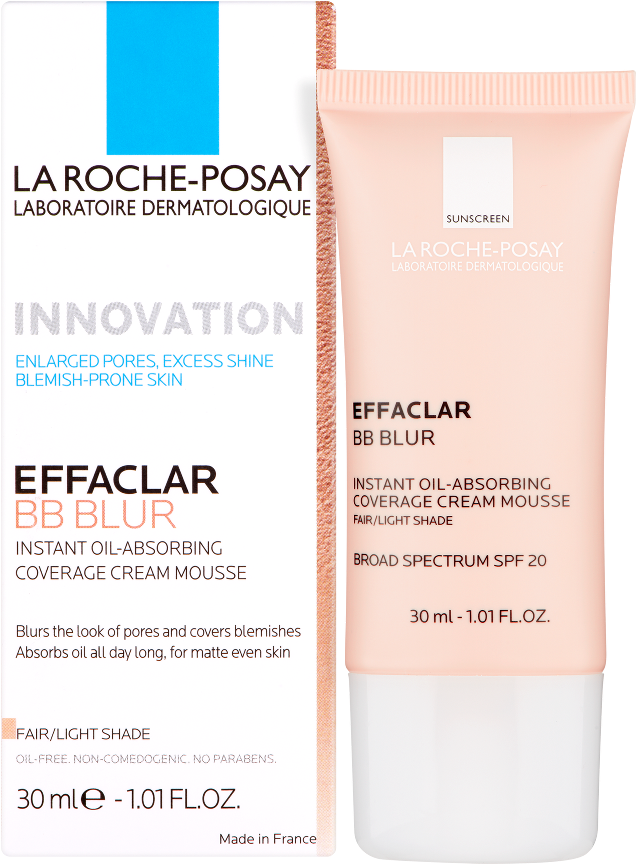 Effaclar Bb Blur Achieve An Instant Flawless Complexion - La Roche-posay Effaclar Bb Blur Instant Oil-absorbing (712x936), Png Download