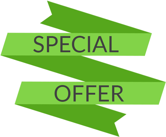 A Banner With The Words Special Offer To Promote The - Graphic Design (597x472), Png Download