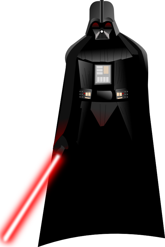 Clipartist Net Clip Art Vader Black White - Darth Vader Png Download (555x831), Png Download