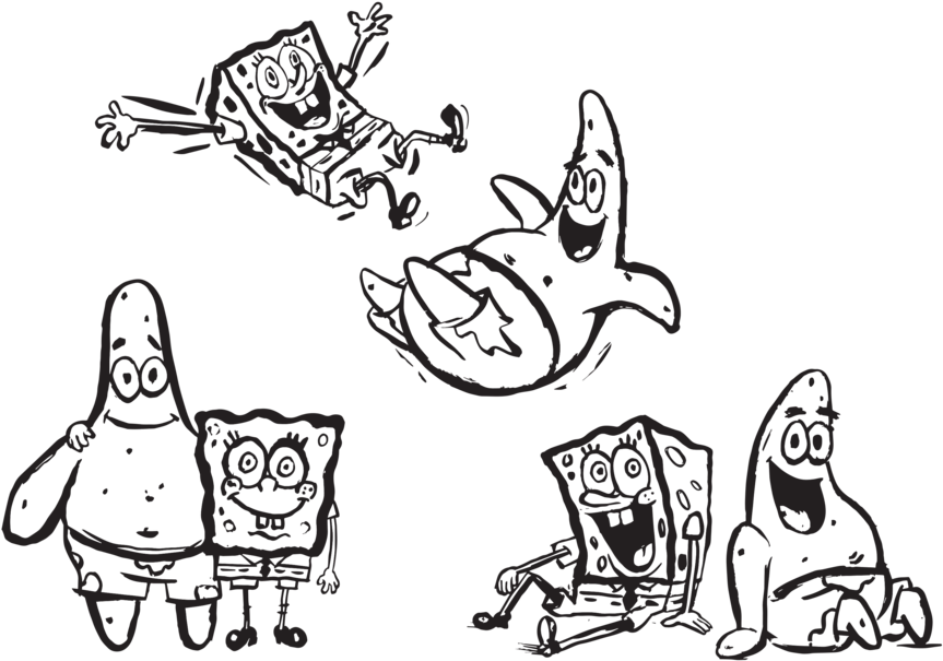 Spongebob - Cartoon (1000x660), Png Download