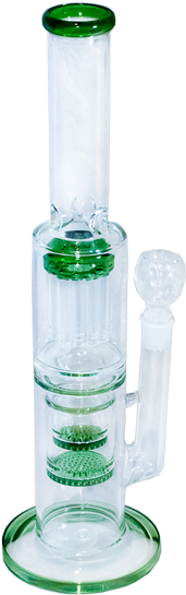 16 In Long Green Glass Bong - Blender (780x630), Png Download