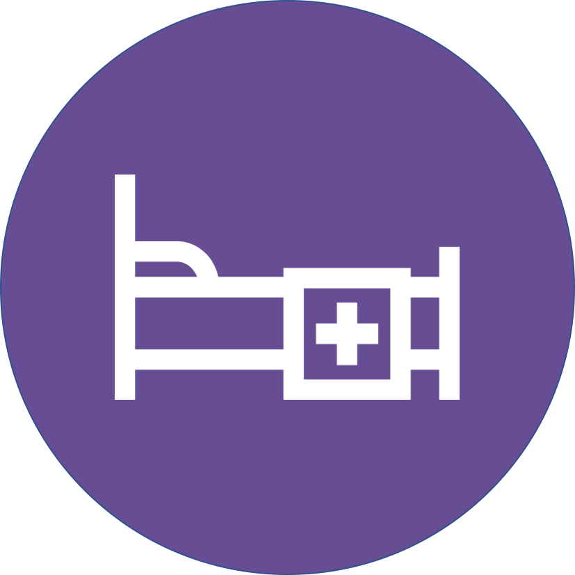 Hospital Bed 2 - Hospital (827x827), Png Download