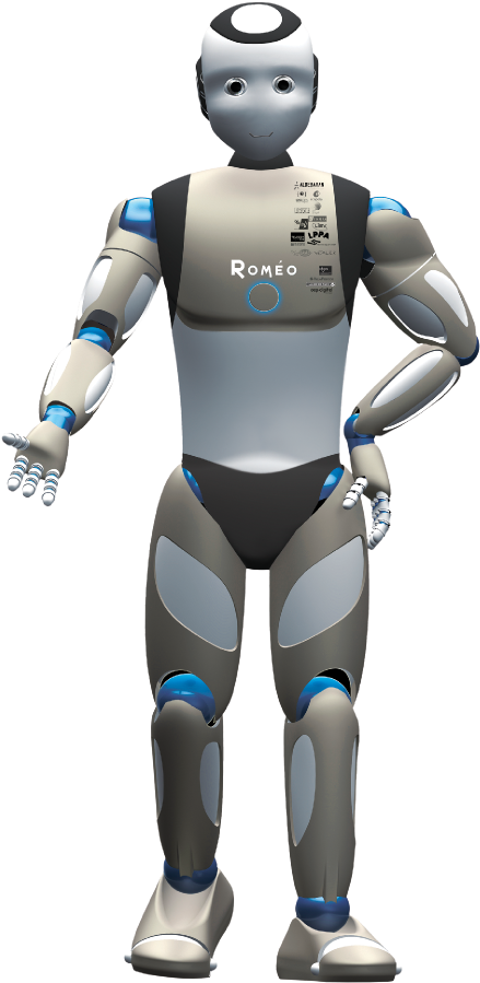 Robot Png - Romeo Humanoid Robot (450x910), Png Download