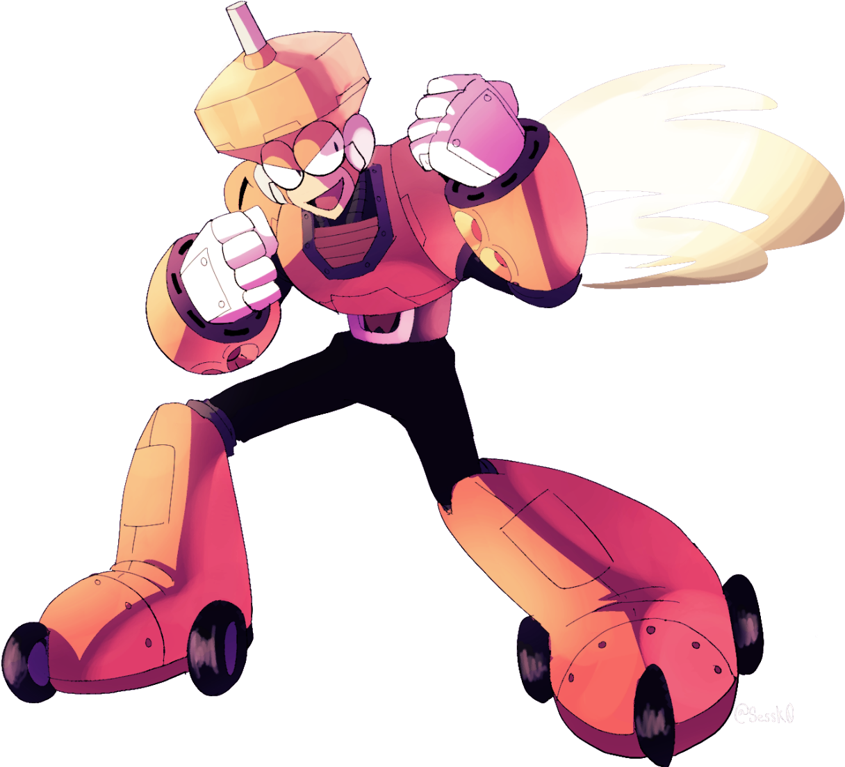 Posted On February 21 At - Mega Man 3 Top Man (1280x1142), Png Download