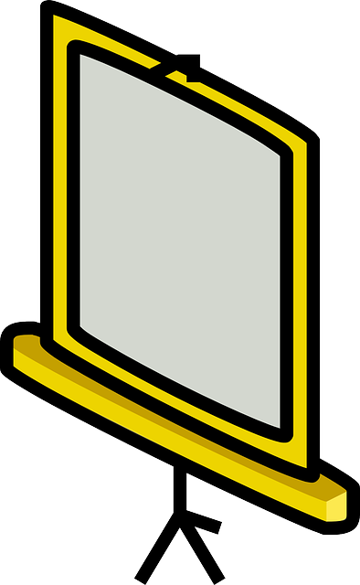 Screen, Flat, Icon, Projector, Chalkboard - Clip Art (394x640), Png Download