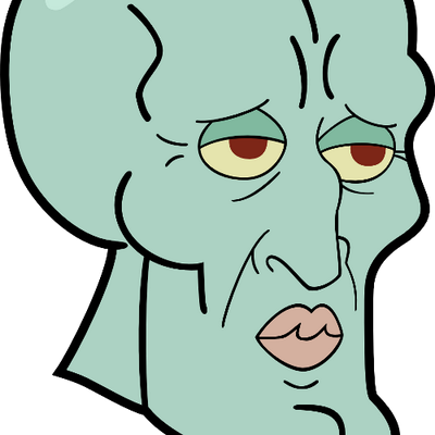 Squidward - Handsome Squidward Png (400x400), Png Download