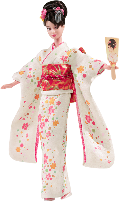 Japan Barbie Png Free - 2008 Happy New Year Oshogatsu Japan Exclusive Barbie (480x713), Png Download