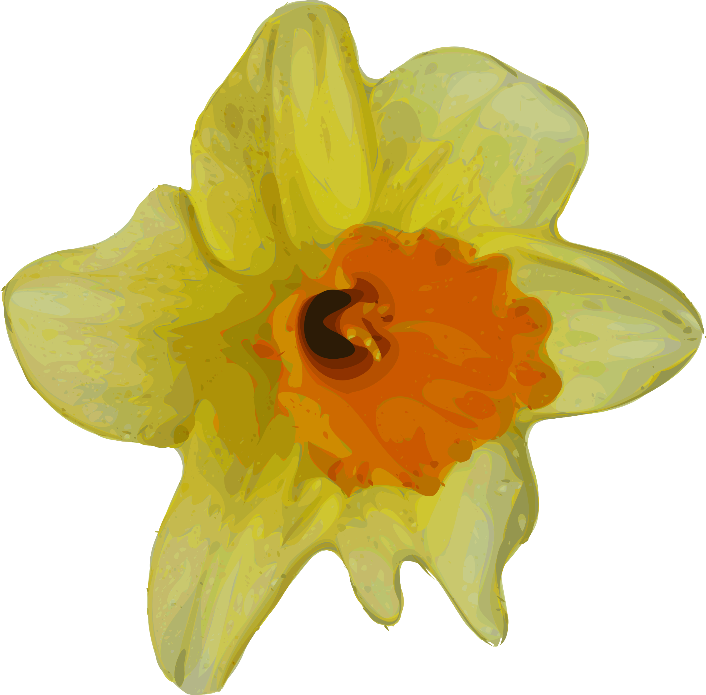 Crocus Clipart Big Flower (2400x2364), Png Download