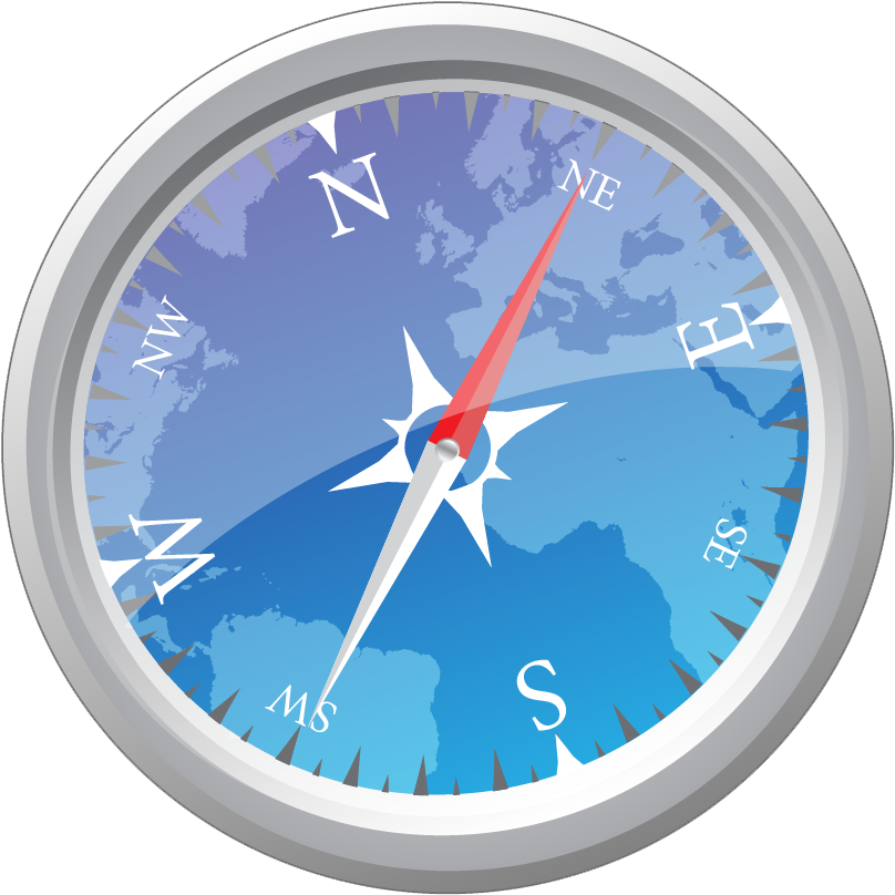 Compass Blue (906x851), Png Download