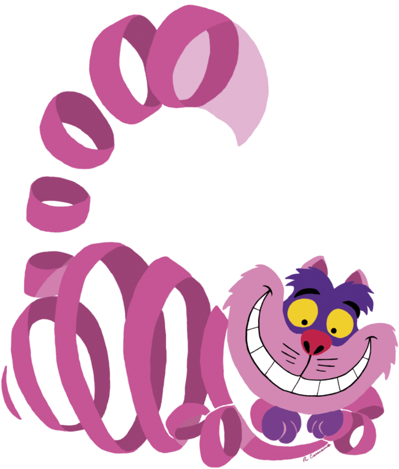 Cheshire Cat Clipart Transparent - Alice In Wonderland Cheshire Cat Disappearing (500x556), Png Download