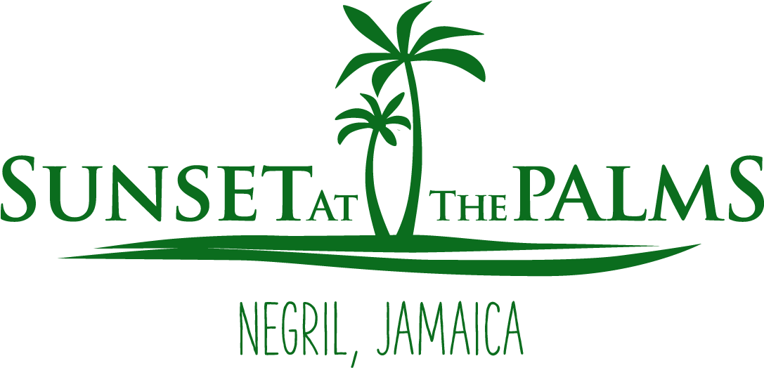 Sunset At The Palms Logo W Negril Jamaica - Sunset At The Palms (1086x550), Png Download
